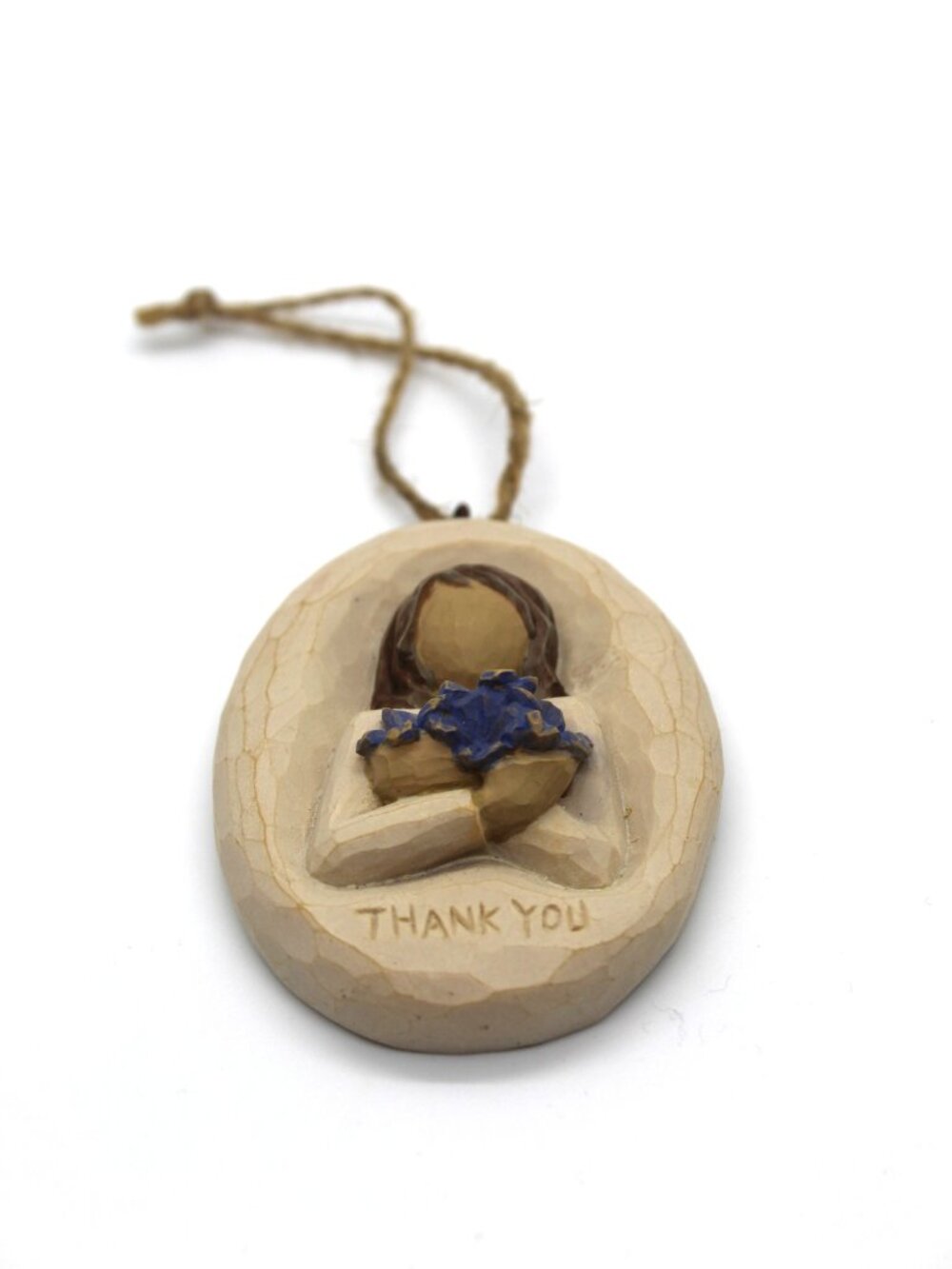Willow Tree Christmas Ornament by Susan Lordi Thank You Plaque 26159 by Demdaco